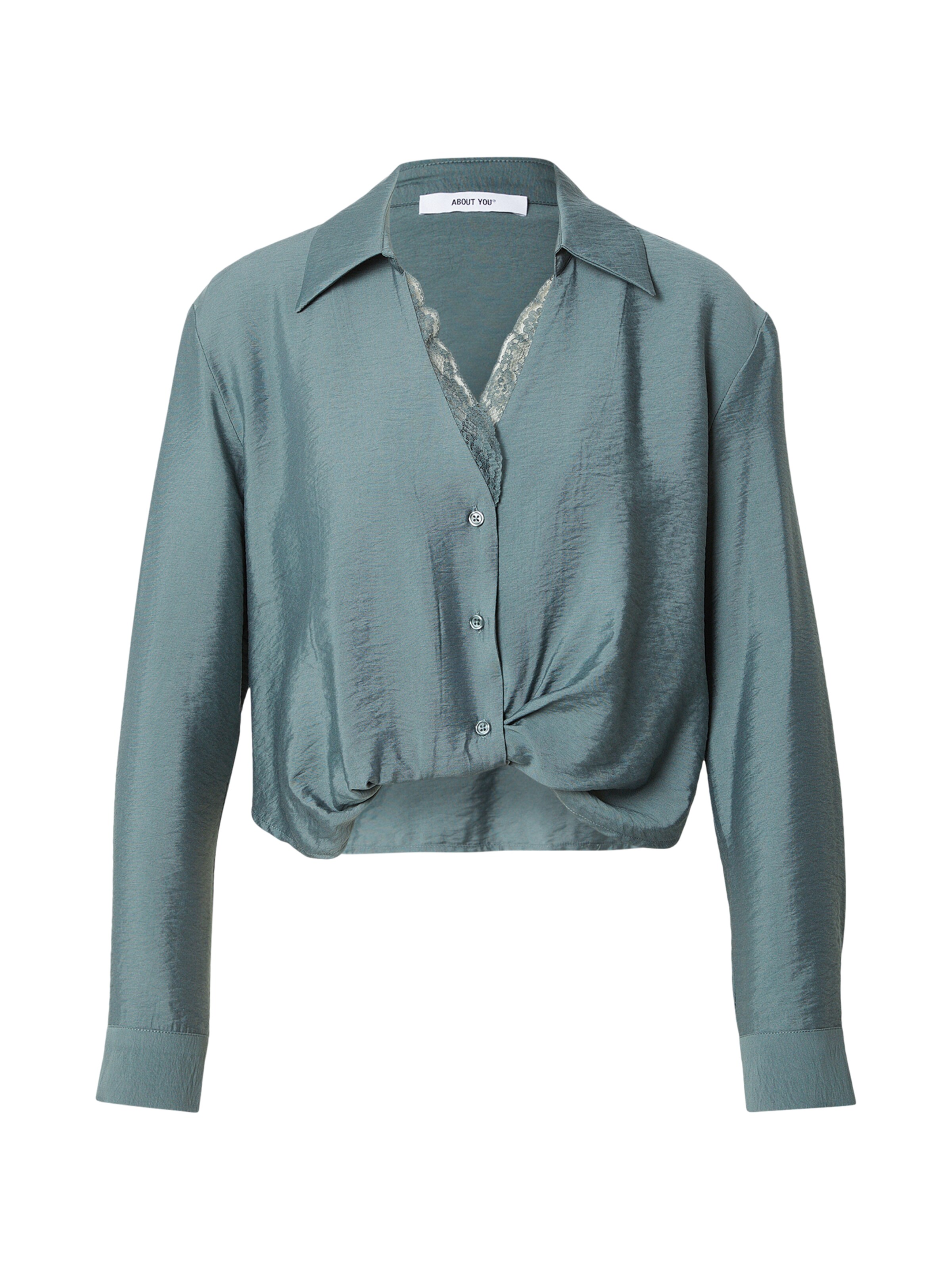 ABOUT YOU Blouse 'River' in Groen: voorkant