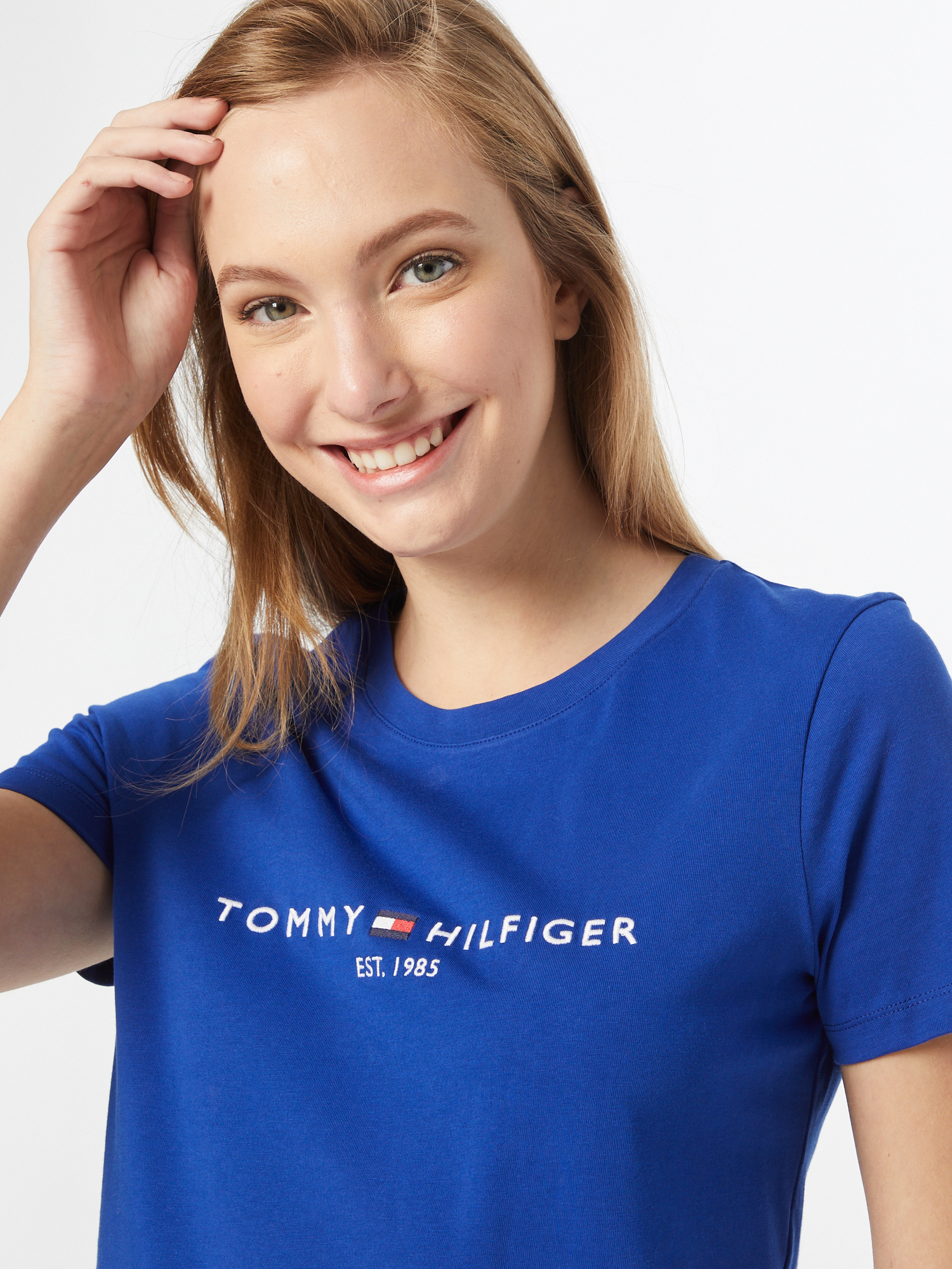 TOMMY HILFIGER T-Shirt in Navy, Royalblau 