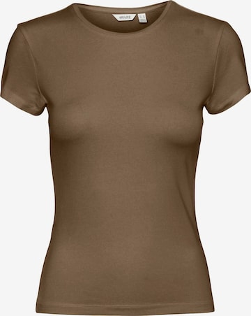 Aware Shirt 'AWINES' in Bruin: voorkant