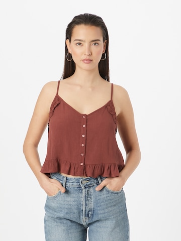 ABOUT YOU Top 'Aurelie' in Red: front