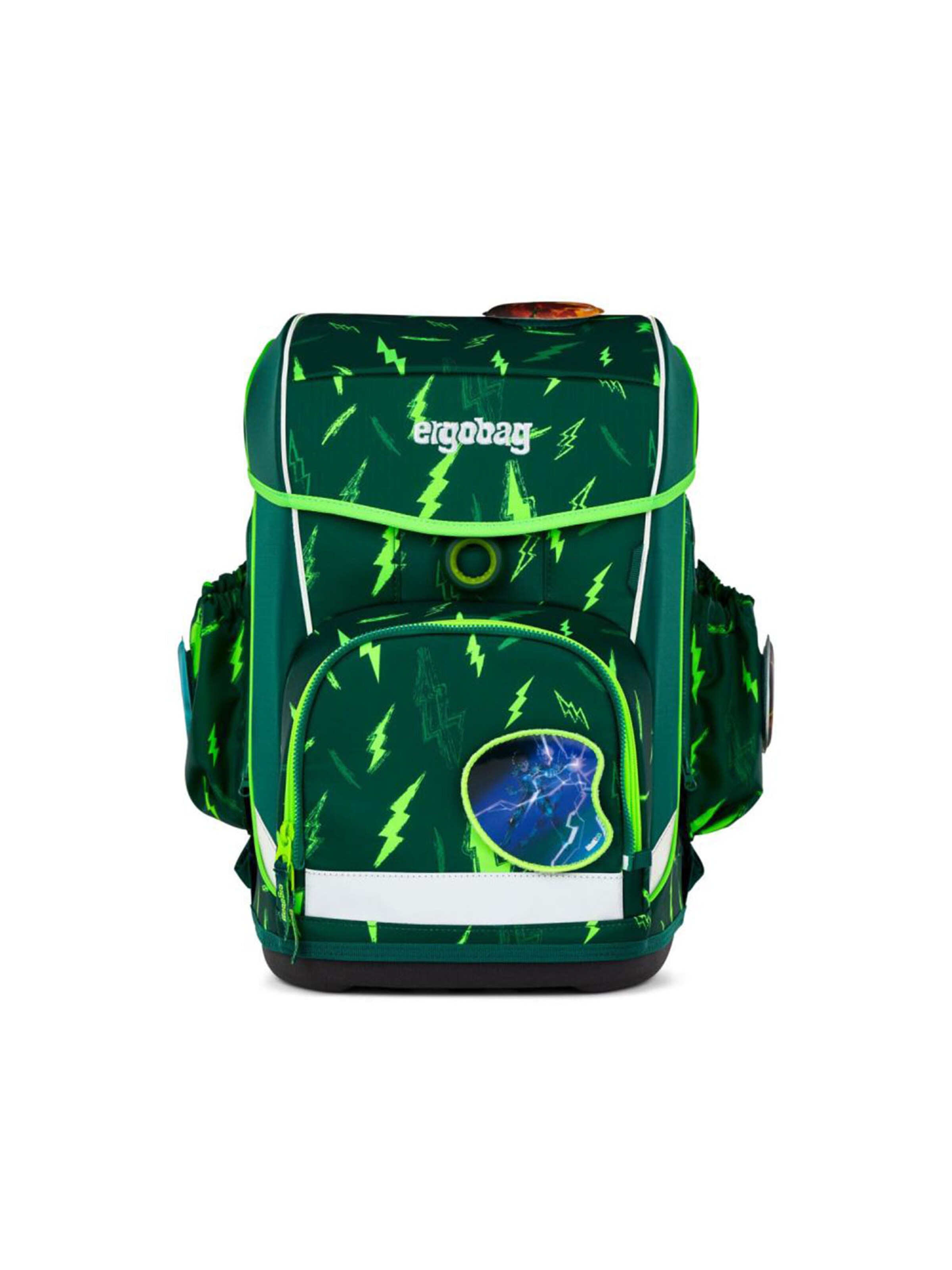 ergobag Backpack 'Cubo Light Schulranzen Set' in Green