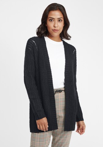 Oxmo Knit Cardigan 'Cle' in Blue: front