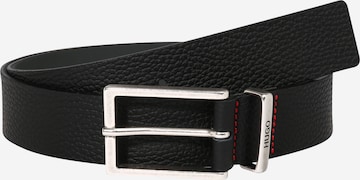 HUGO Belt 'Giaci' in Black: front