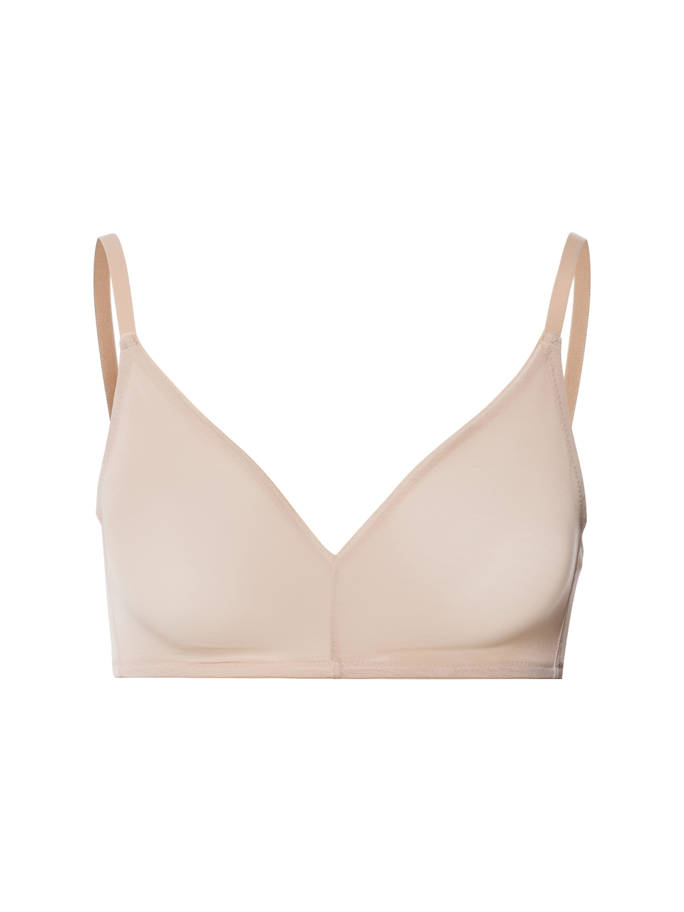 Hanro T-shirt Bra ' Smooth Illusion ' in Beige: front