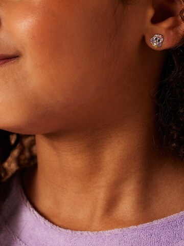 Boucles d'oreilles Lucardi en argent : devant