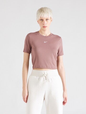 Nike Sportswear Shirt 'Essential' in Purple: front