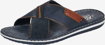 Rieker Pantolette in Blau: Vorderseite