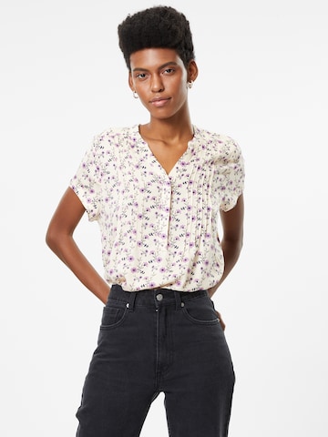 Lollys Laundry Blouse 'Heather' in Beige: voorkant