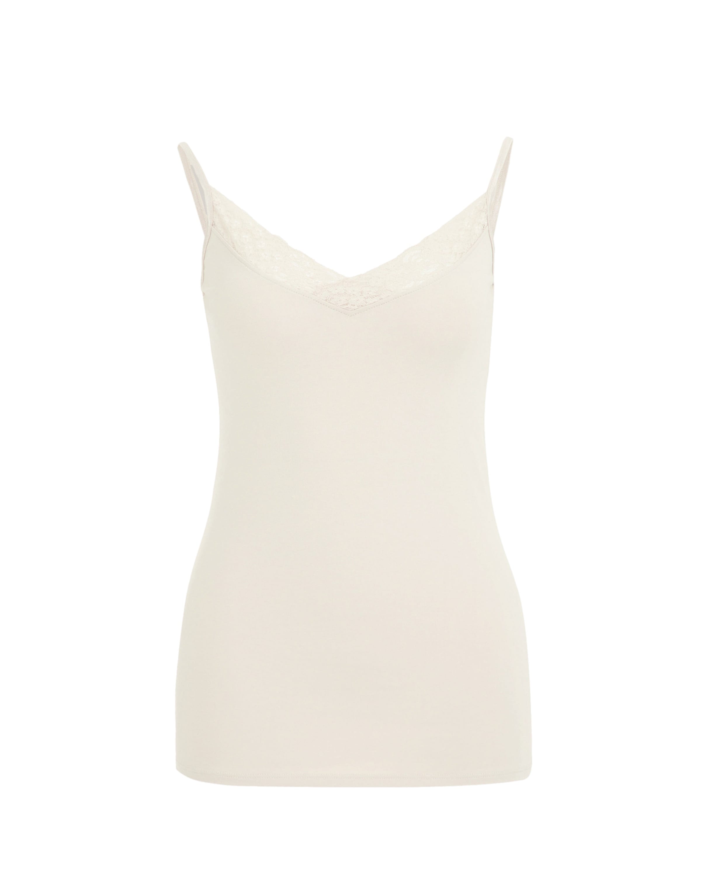 WE Fashion Топ в Бежевый: спереди