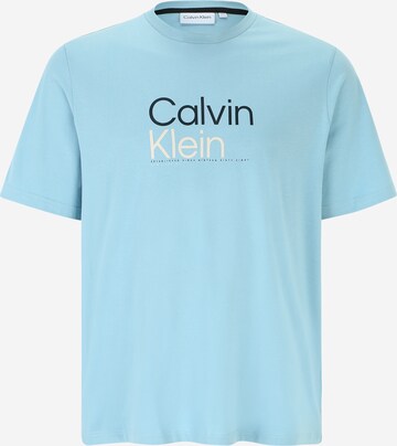 T-Shirt Calvin Klein Big & Tall en bleu : devant