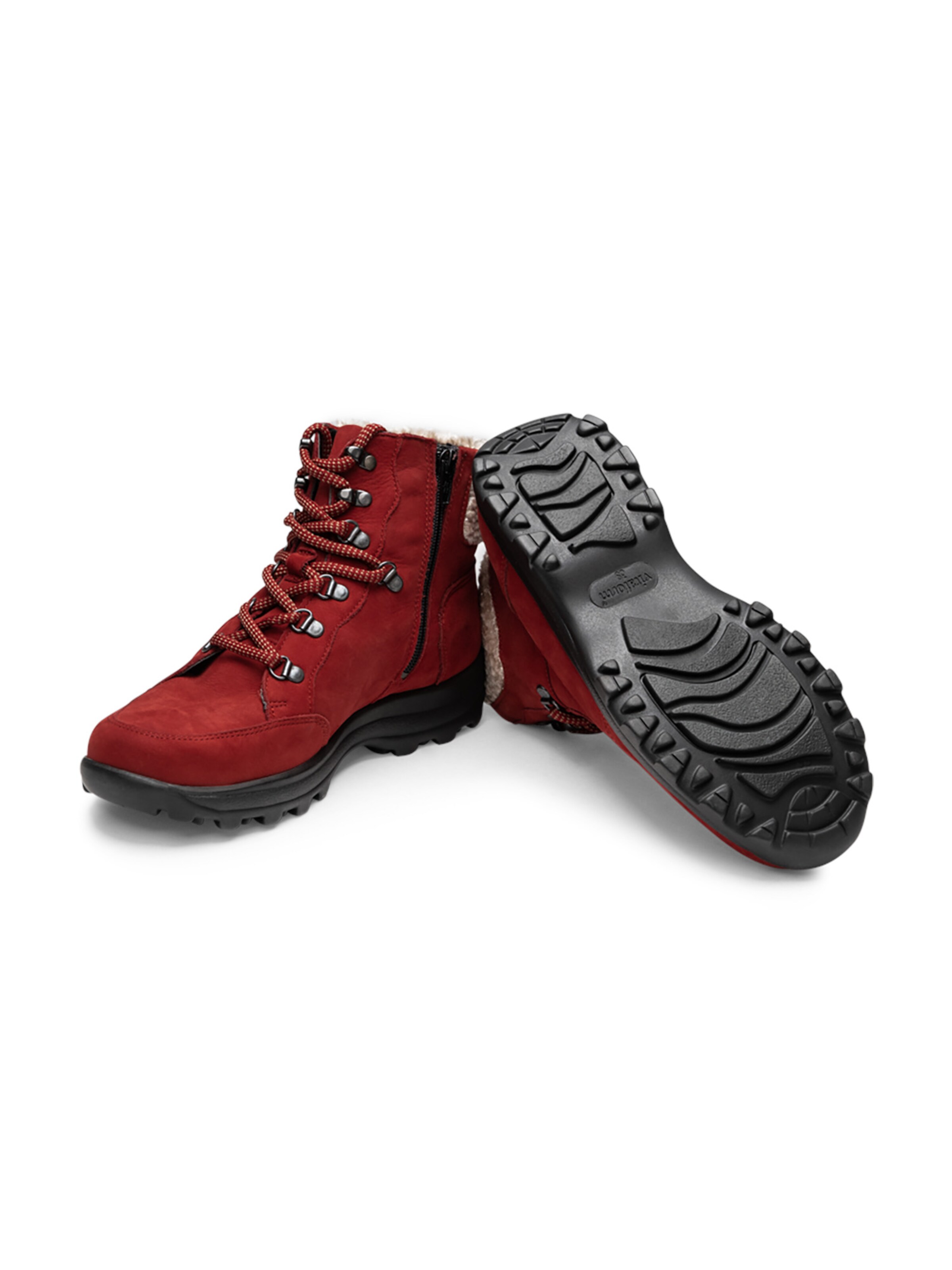 Bottines à lacets VITAFORM en rouge