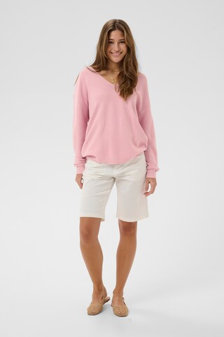 Cream Sweater 'Sillar' in Pink