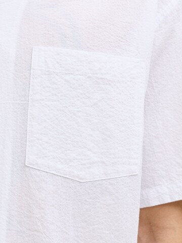 JACK & JONES Comfort fit Overhemd 'JPRBLAshawn' in Wit