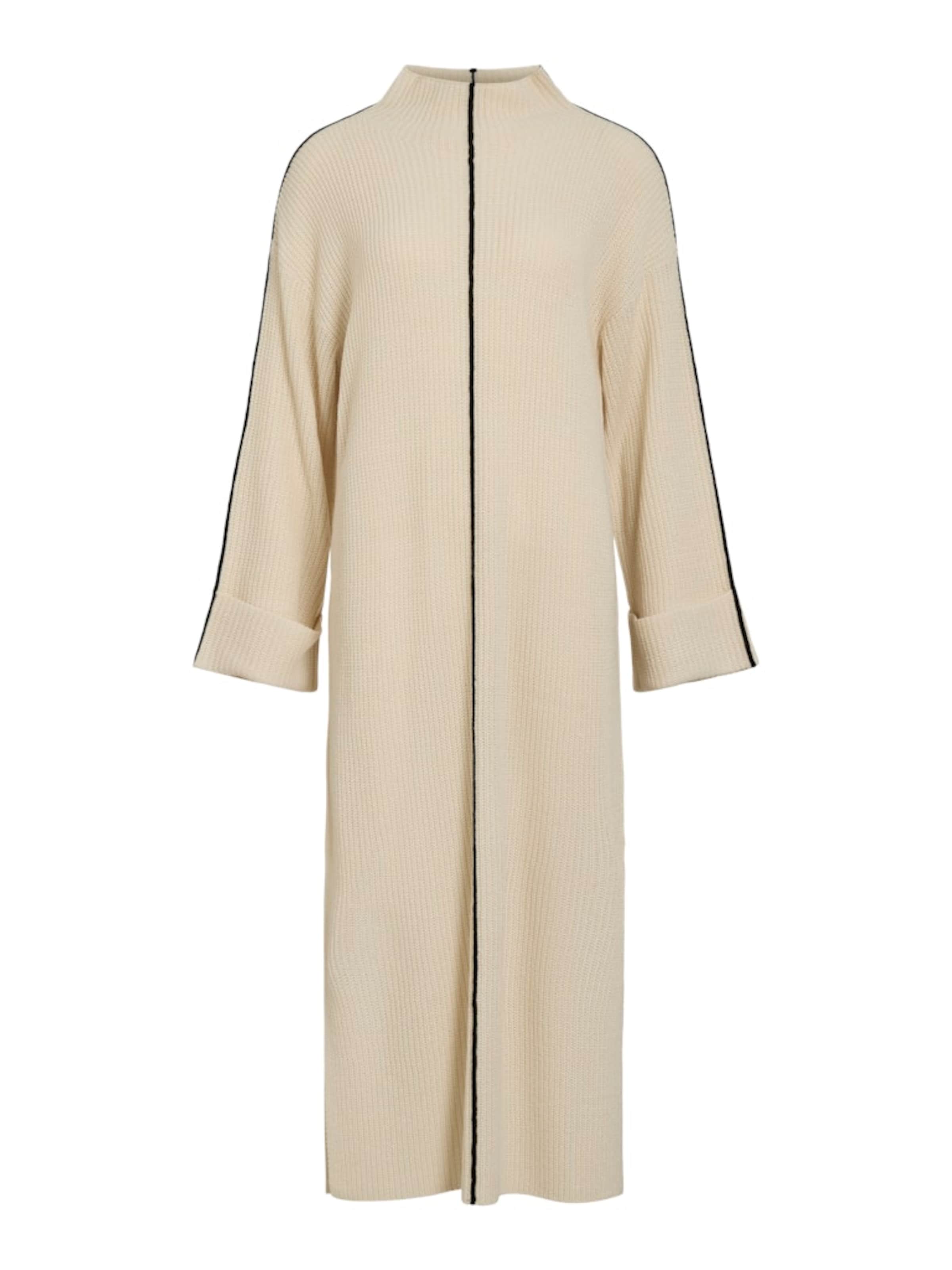 EVOKED Knitted dress in Beige: front