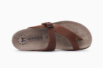 MEPHISTO T-Bar Sandals 'Helen' in Brown