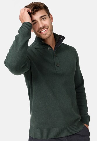 INDICODE JEANS Sweater in Green: front