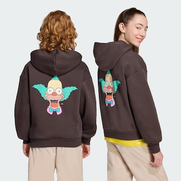 ADIDAS SPORTSWEAR Sweatshirt 'The Simpsons' in Bruin: voorkant