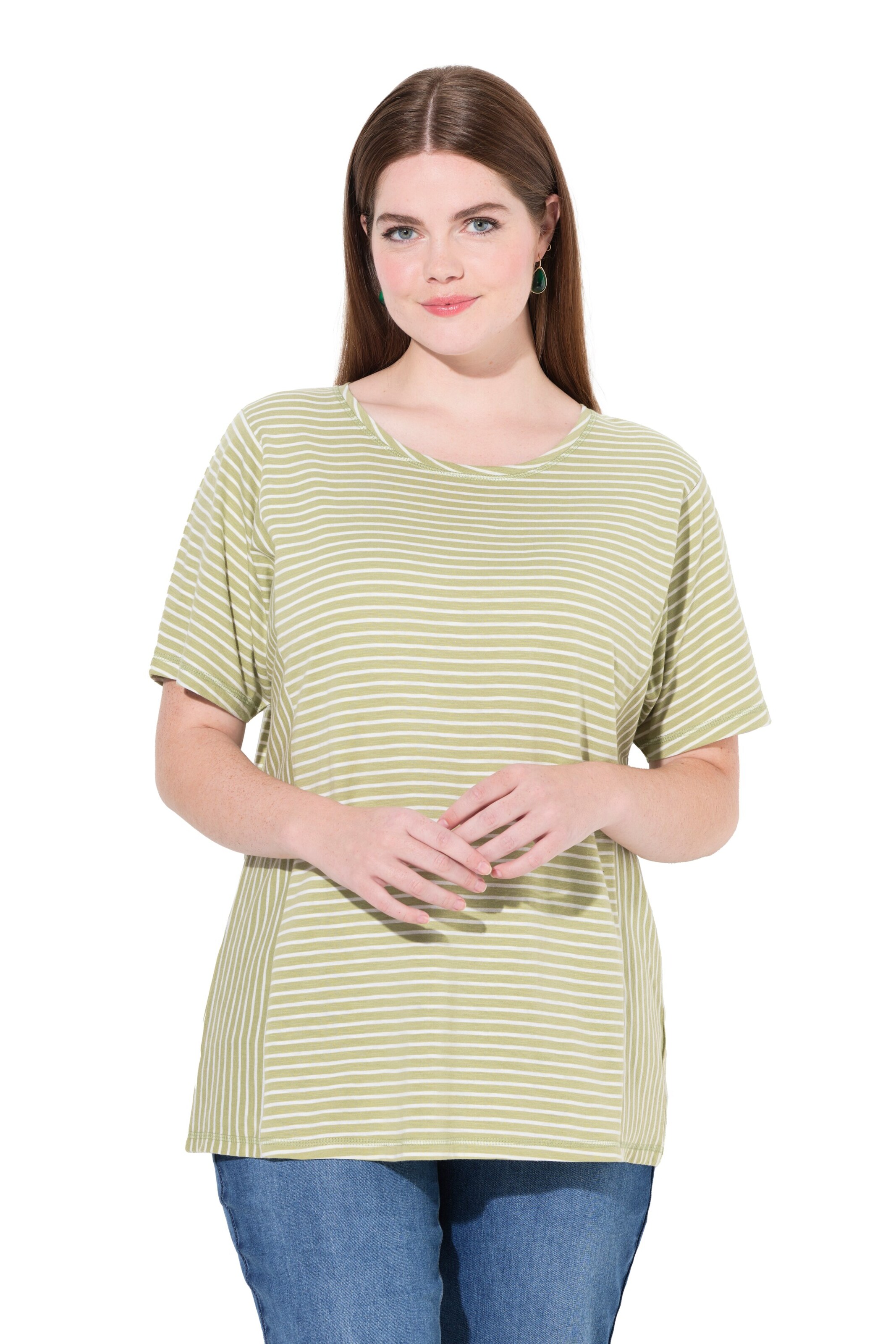 Ulla Popken Shirt in Groen: voorkant