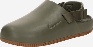 Clogs 'Calm' di Nike Sportswear in verde: frontale