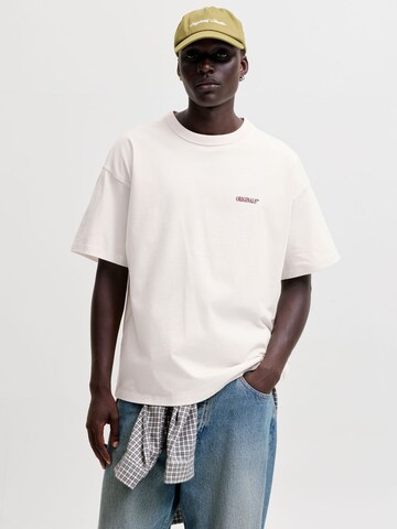 T-Shirt JACK & JONES en blanc : devant