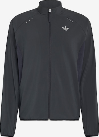 ADIDAS ORIGINALS - Casaco meia-estação 'Tech Trefoil Essentials' em cinzento: frente
