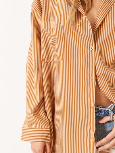 Camicia da donna Bianco Lucci di colore crema / camello, Visualizzazione prodotti