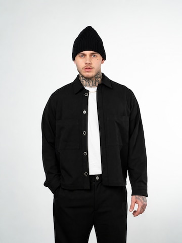 IYITO Regular fit Button Up Shirt 'IYMartin' in Black