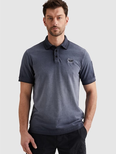 Maglietta 'Polo shirt with cold-dye wash and flight pocket' in 4XL PME Legend di colore blu, Visualizzazione prodotti