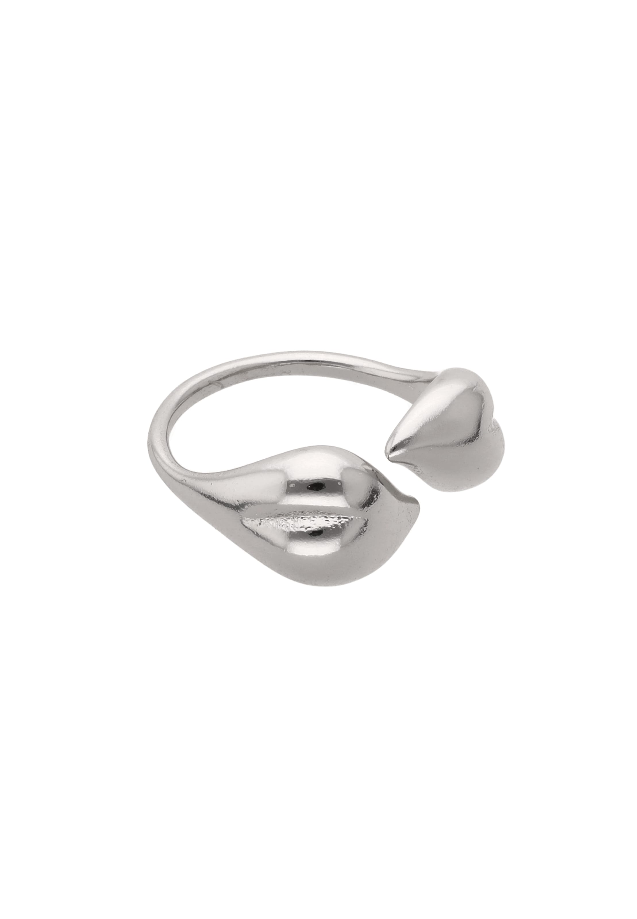 Bague usha WHITE LABEL en argent : devant