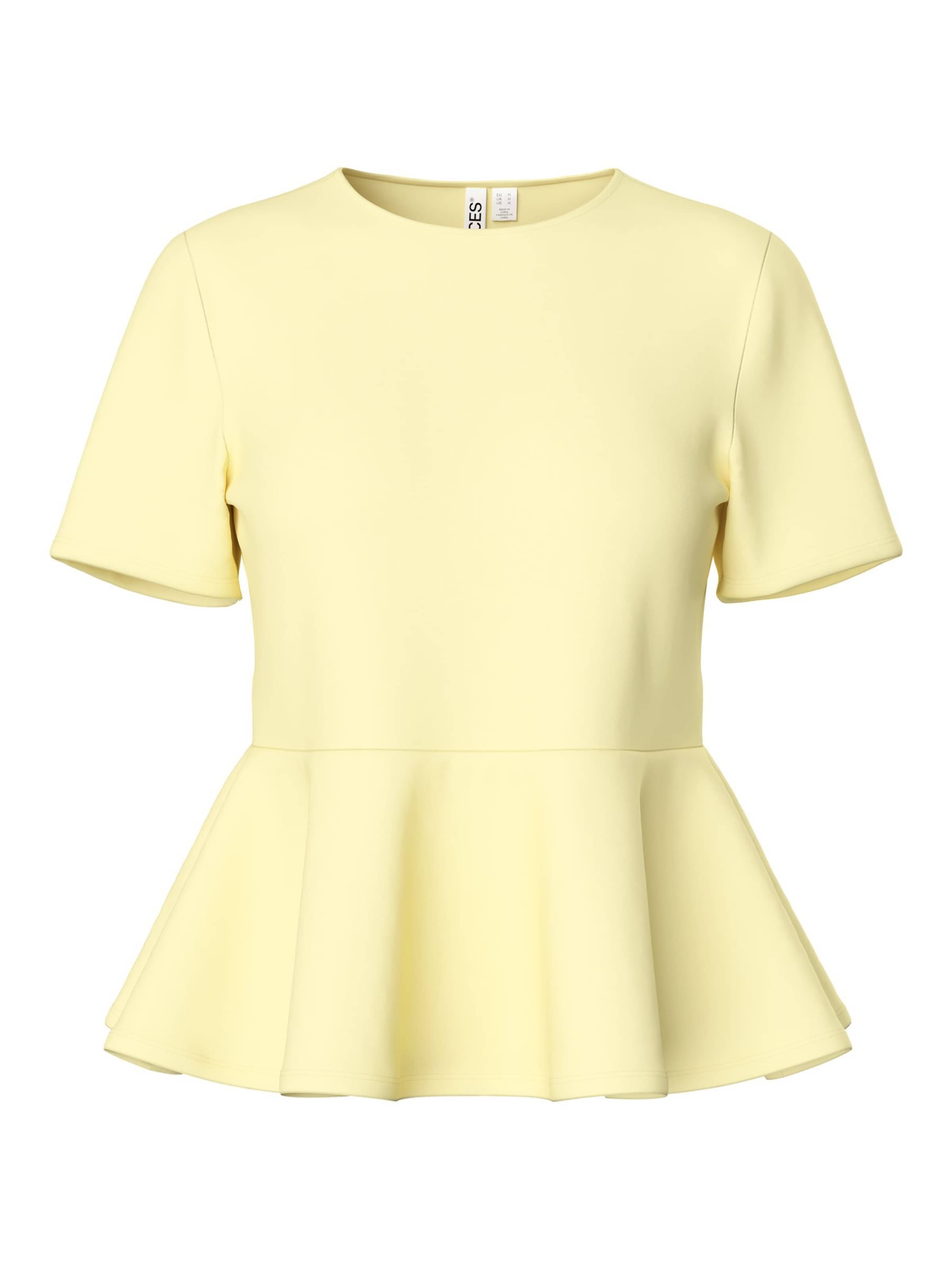 Chemisier PIECES en jaune : devant