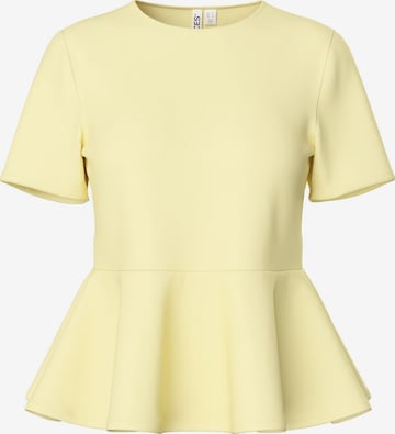 Chemisier PIECES en jaune : devant