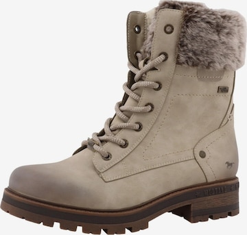 Bottines à lacets 'Darleen' MUSTANG en gris : devant