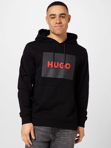 HUGO Red - Sweatshirt 'Duratschi' em preto: frente