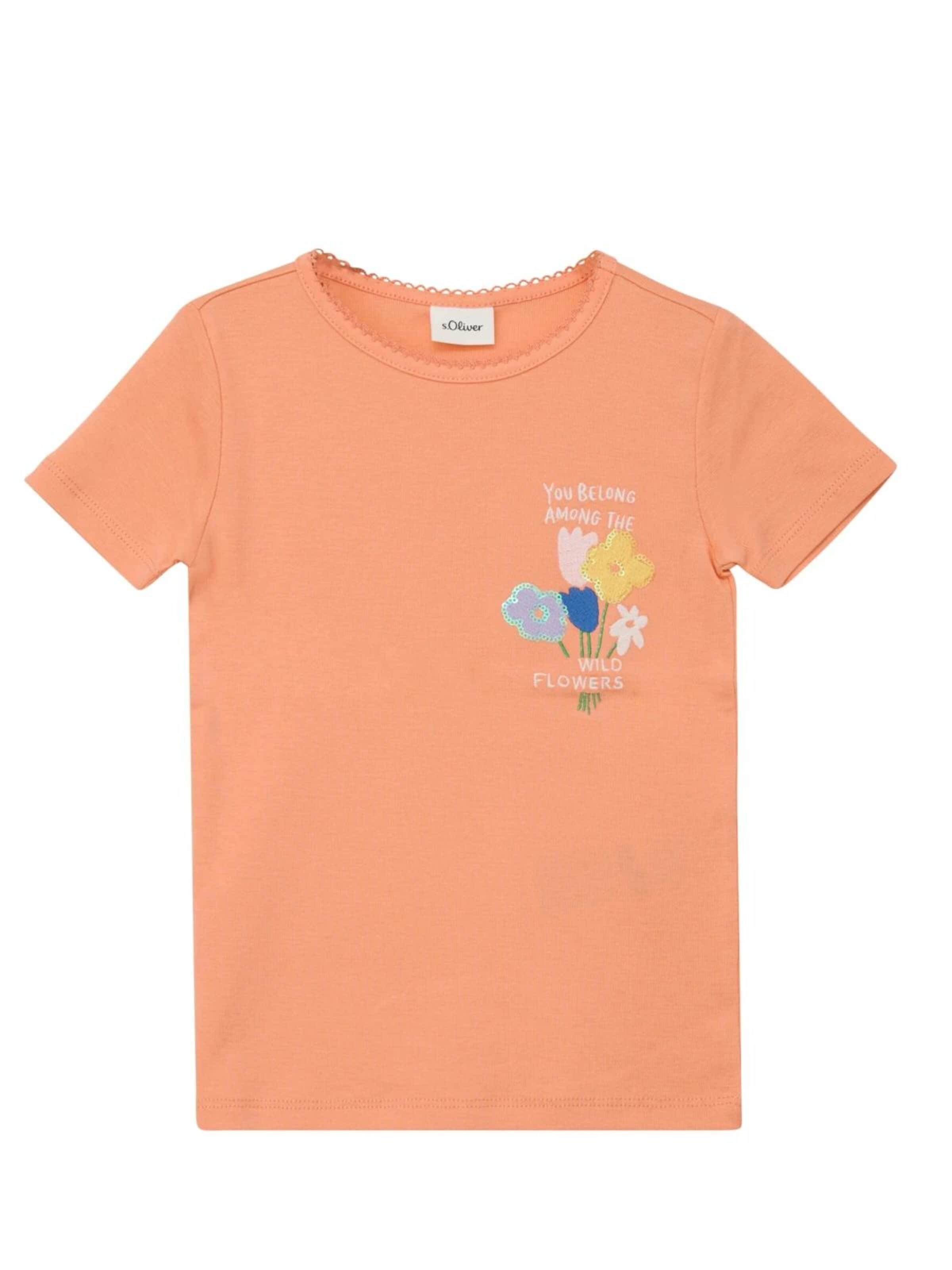 s.Oliver Shirt in Oranje: voorkant