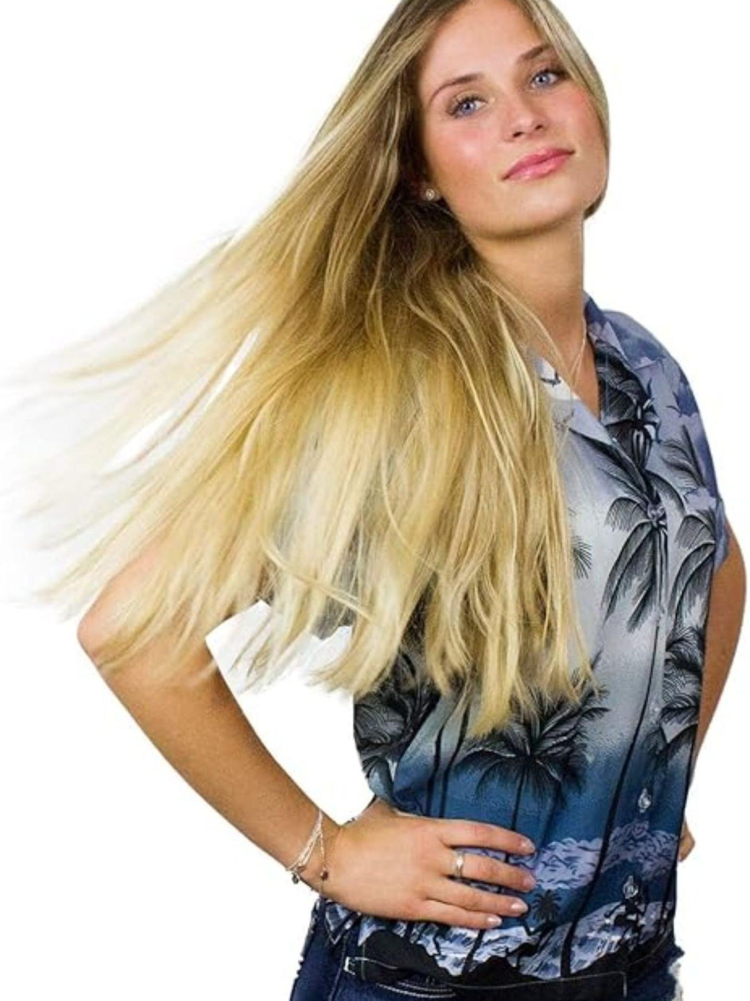 King Kameha Blouse 'Beach' in Grey