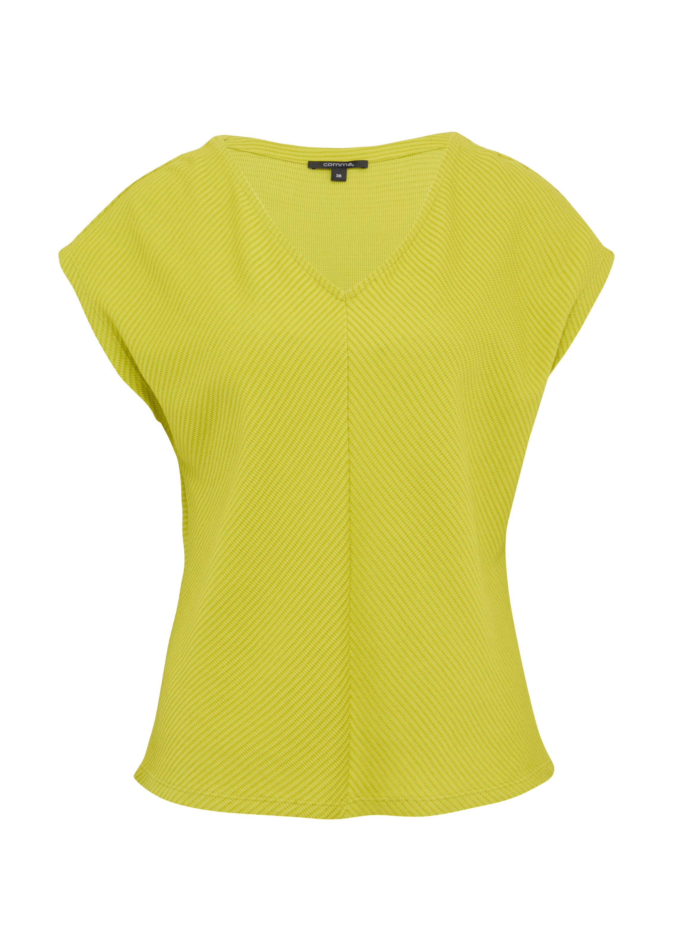 COMMA Tričko - Žltá: predná strana