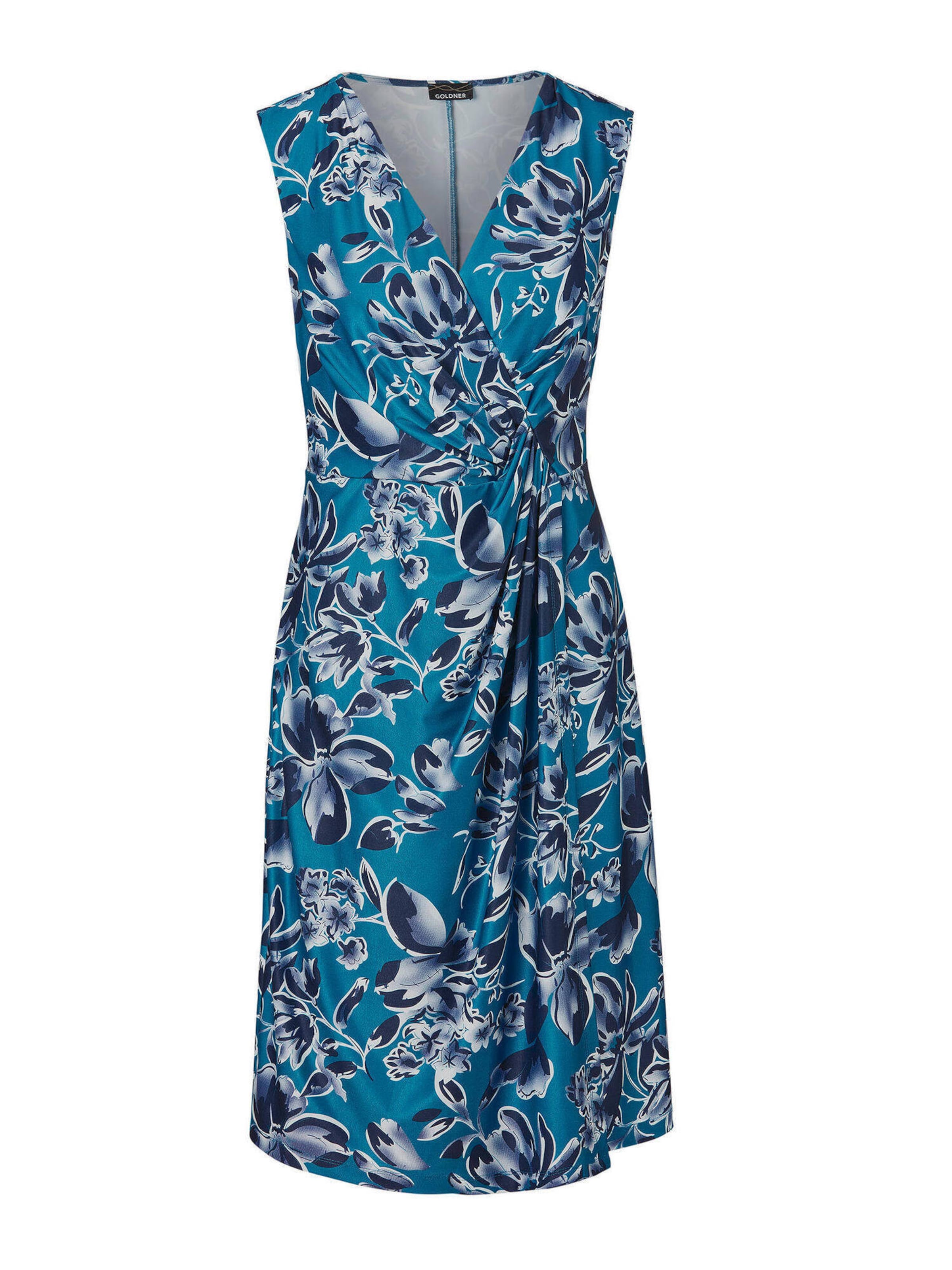 Goldner Kleid in Blau: Vorderseite