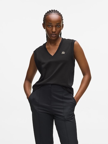 Karl Lagerfeld Póló - fekete: elől