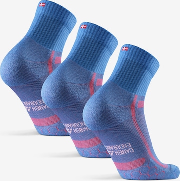 Chaussettes de sport 'Long Distance' DANISH ENDURANCE en bleu