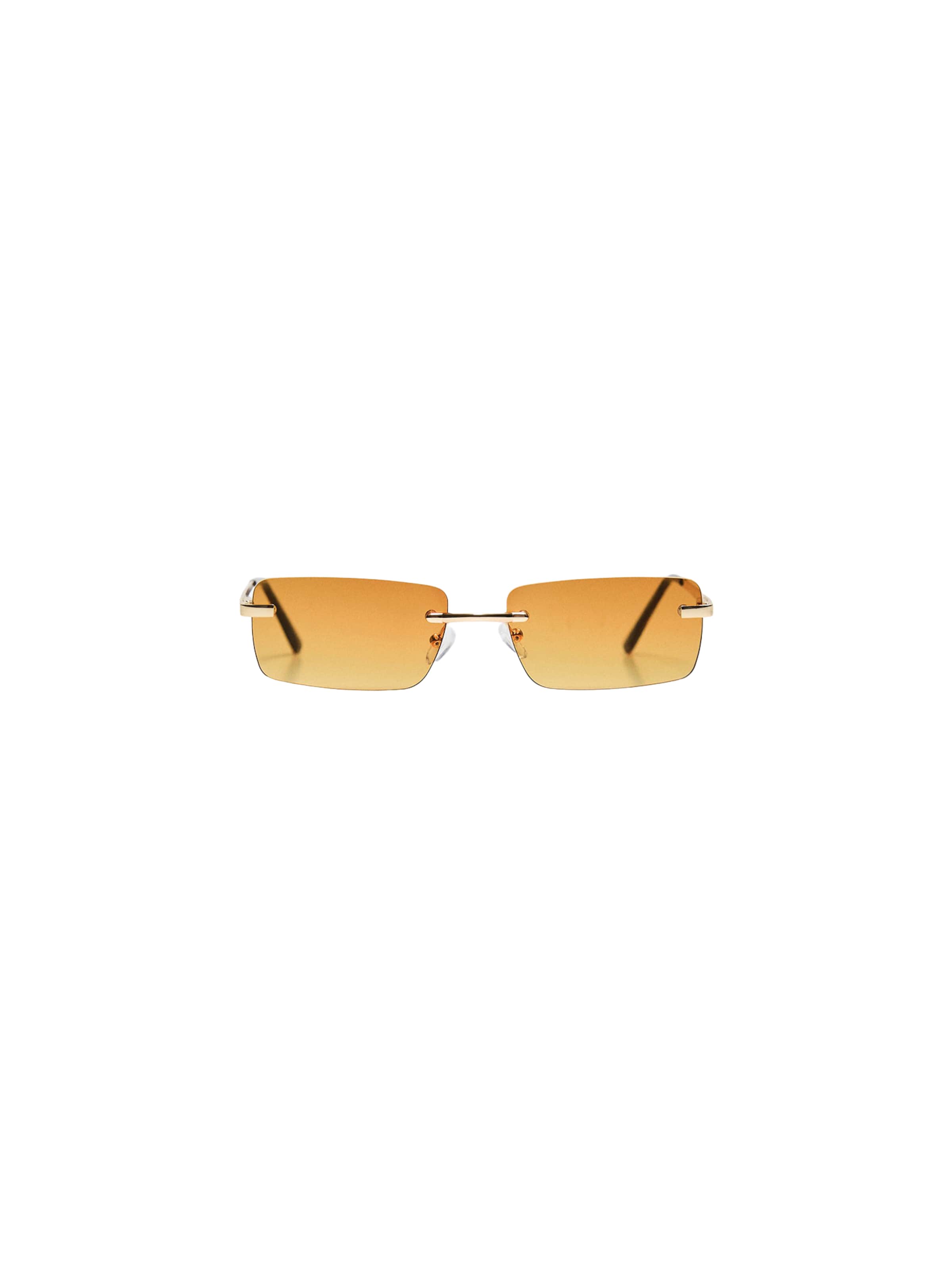 Bershka Sonnenbrille in braun / gold / schwarz, Produktansicht