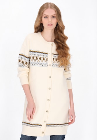 Cardigan DreiMaster Maritim en blanc : devant