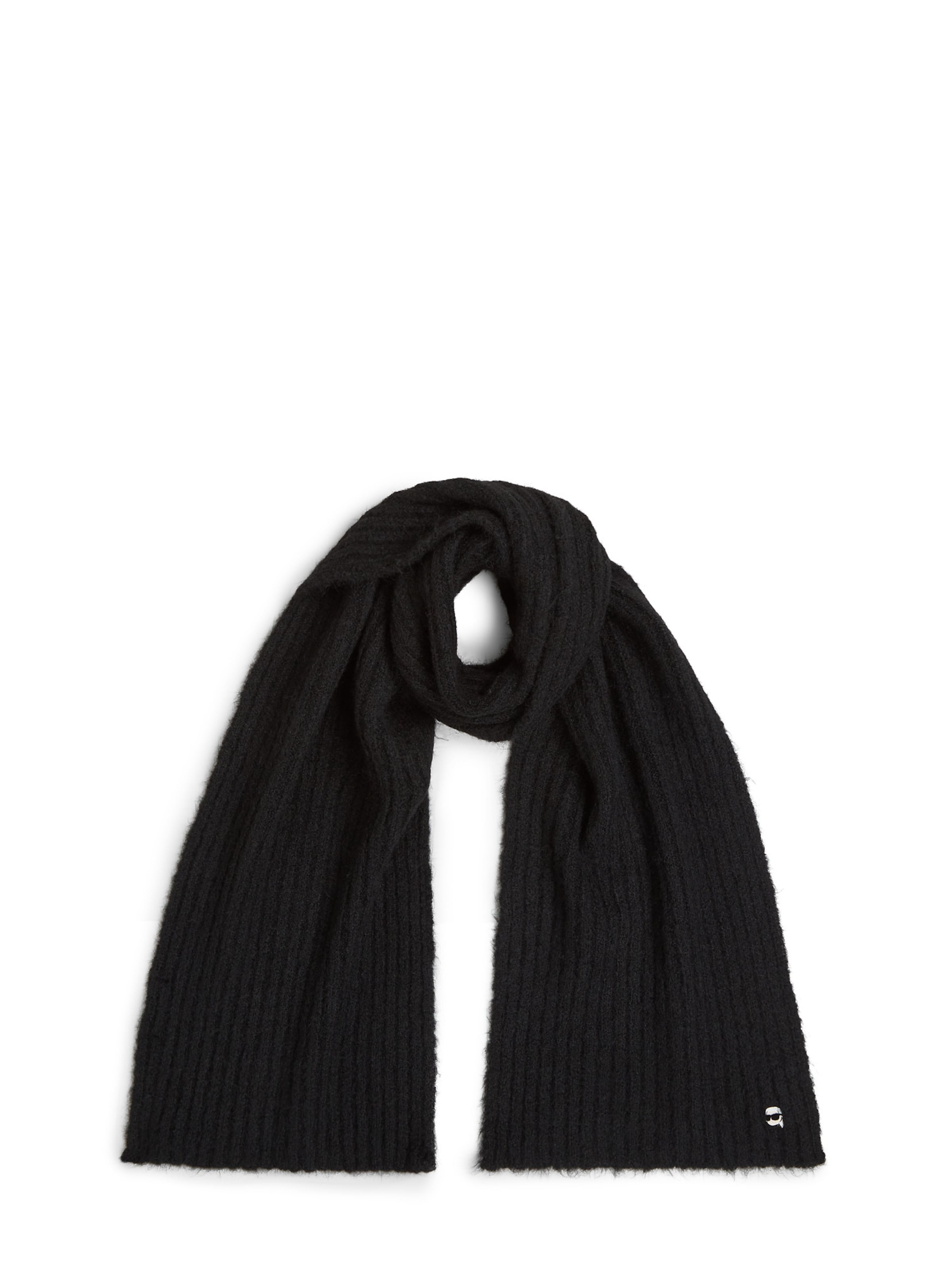 Karl Lagerfeld Šála – černá: přední strana