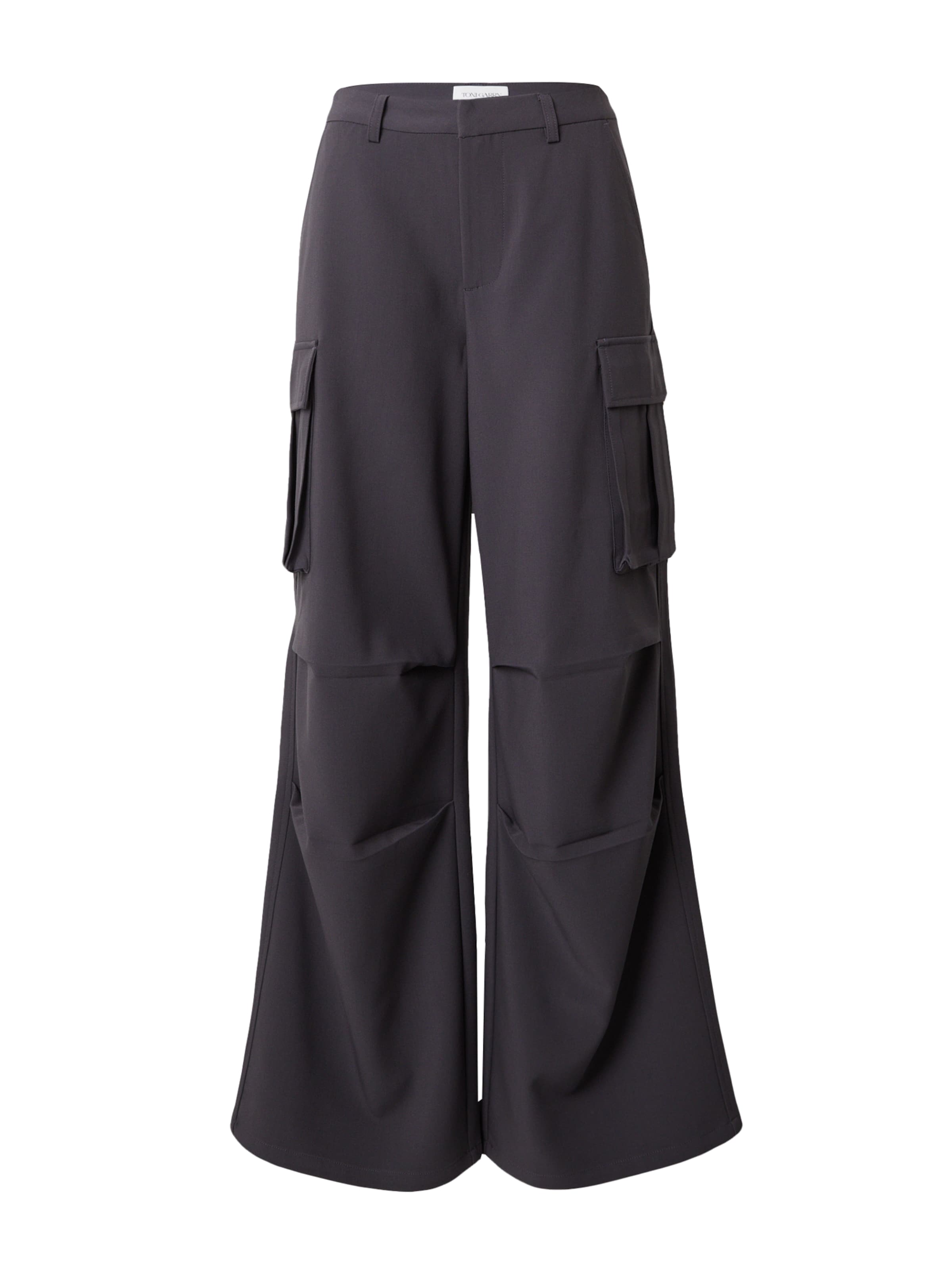 ABOUT YOU x Toni Garrn Loose fit Cargo Pants 'Dakota' in Grey: front