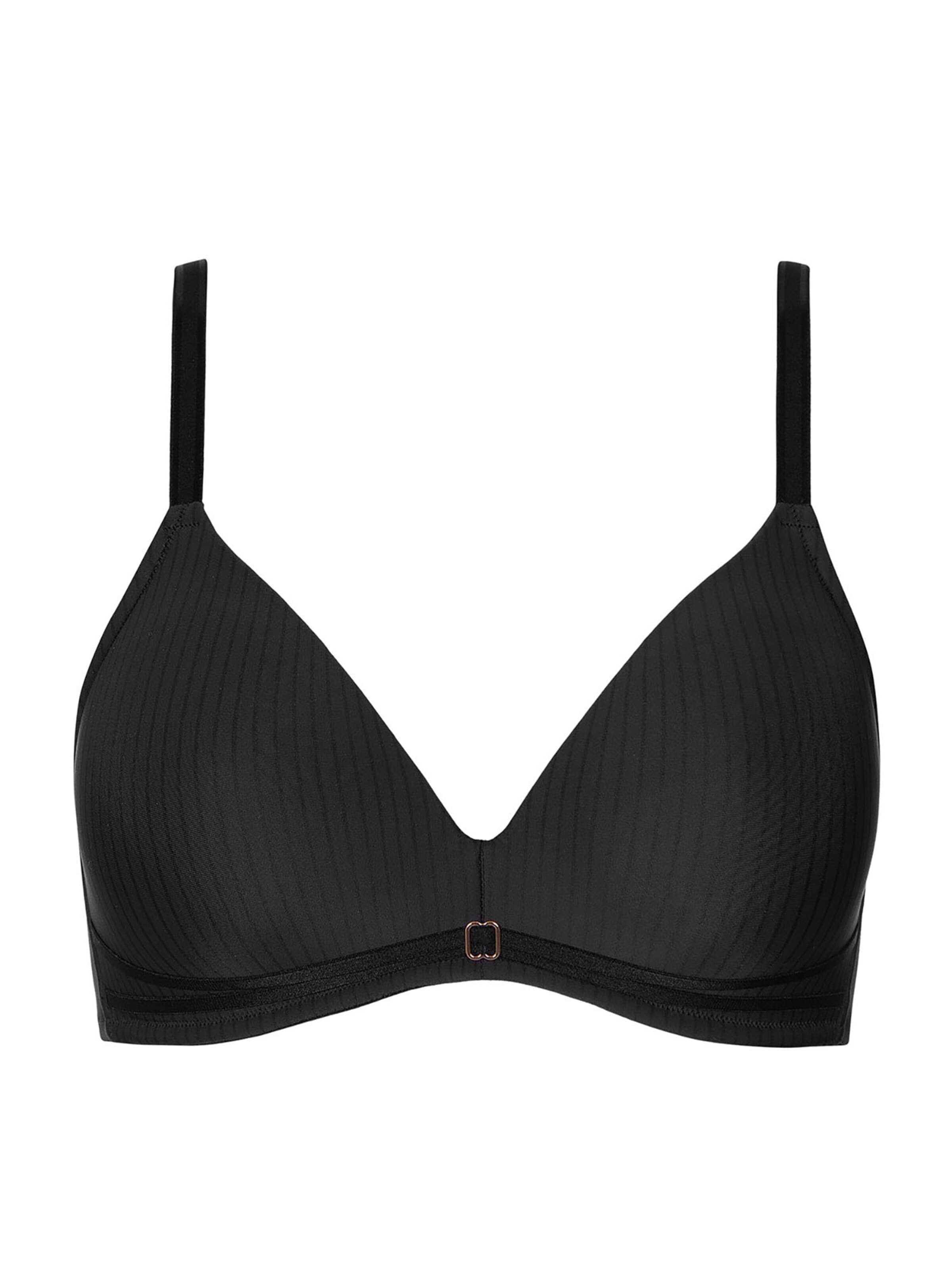 Lisca T-shirt Bra 'Laura' in Black: front