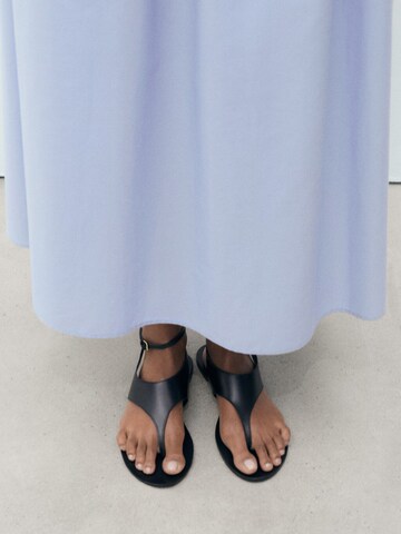 Jupe 'EVIA' MANGO en bleu