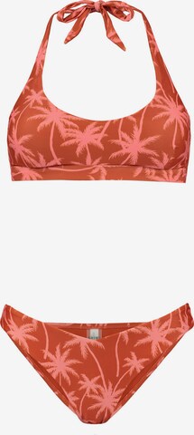 Shiwi Bustier Bikini 'JOAN' in Bruin: voorkant