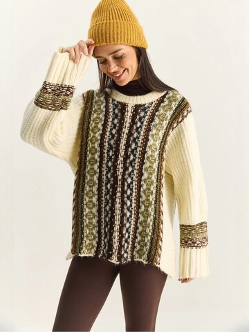 Pull-over 'Pullover' Bianco Lucci en beige