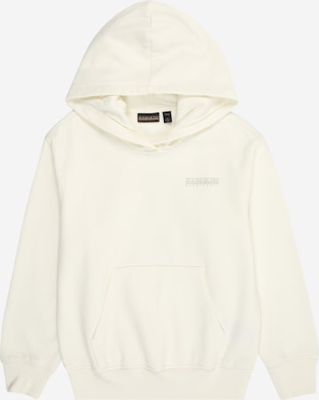 NAPAPIJRISweater majica 'B-AHR' - bijela boja: prednji dio