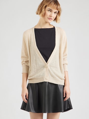 UNITED COLORS OF BENETTON Knit cardigan in Beige: front