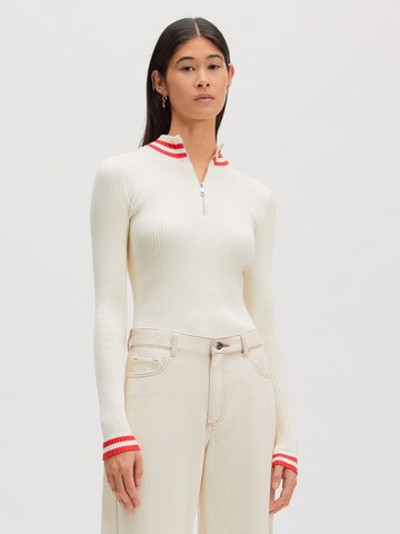 EDITED Sweater 'Alison' in Beige: front